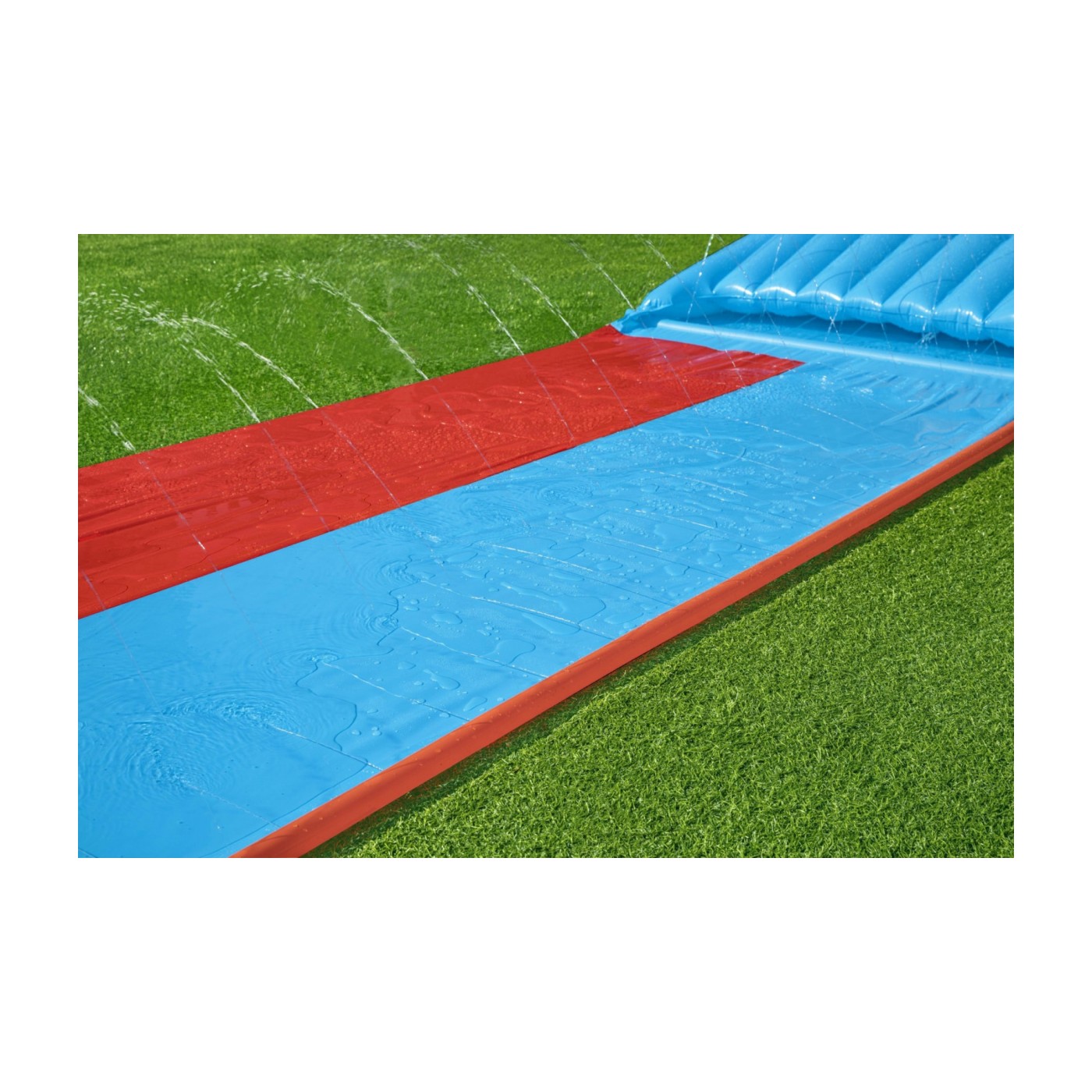 Dvojitá vodní skluzavka pro děti 3+ tsunami dráha 488 cm BESTWAY + opravná záplata