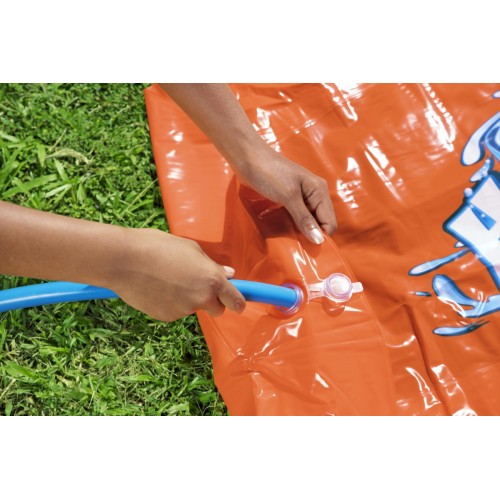 Dvojitá vodní skluzavka pro děti 3+ tsunami dráha 488 cm BESTWAY + opravná záplata
