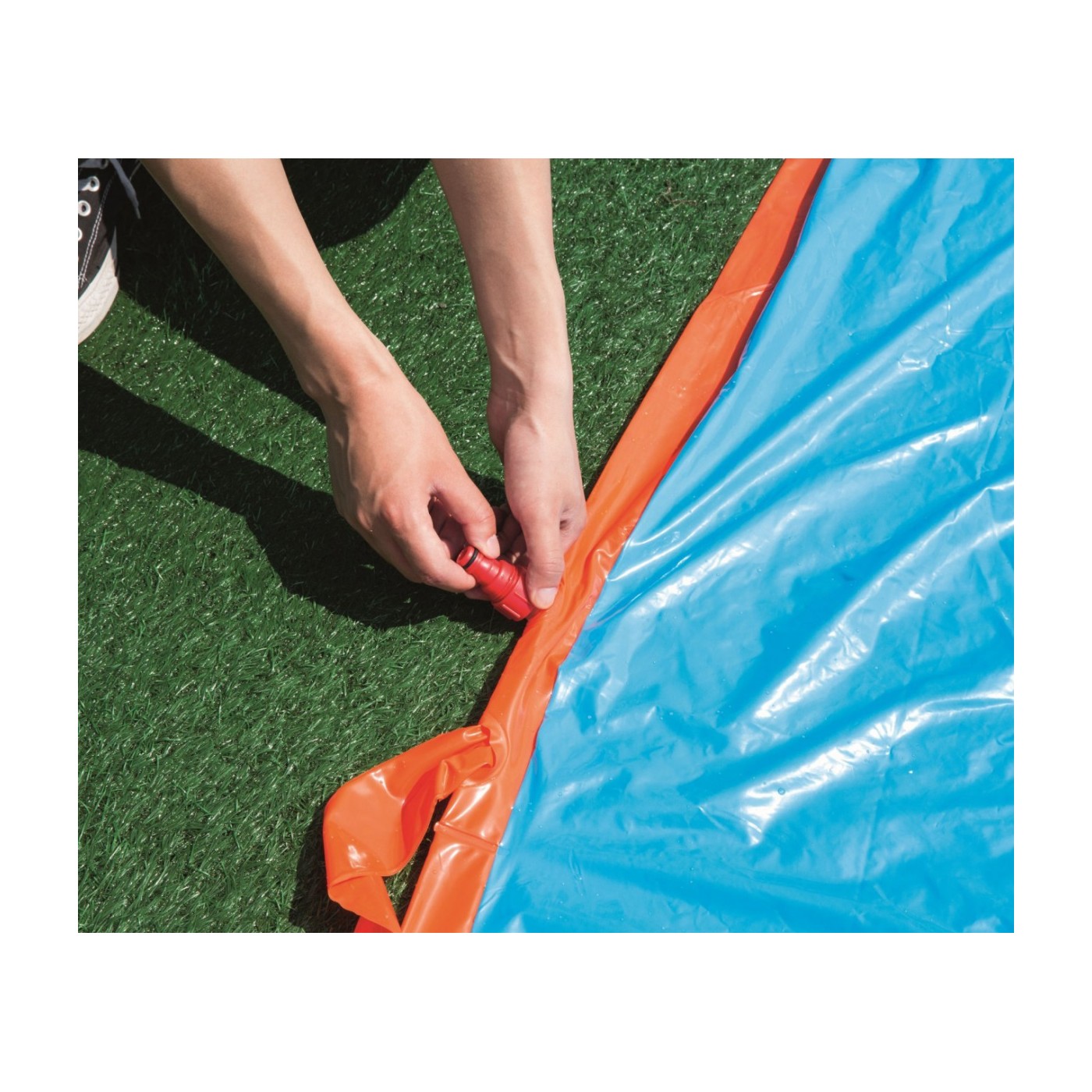 H2OGO Aqua Rampa Dvojitá skluzavka 549 cm BESTWAY
