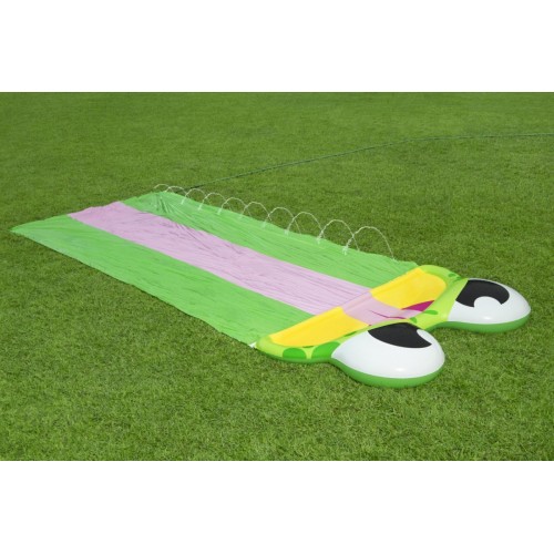 Trojitá vodní skluzavka dětská hračka 3+ dráha 488 cm BESTWAY + opravná tyč