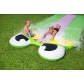 Trojitá vodní skluzavka dětská hračka 3+ dráha 488 cm BESTWAY + opravná tyč