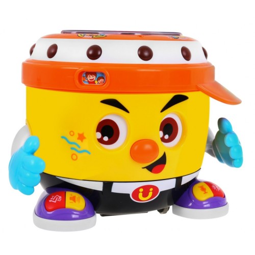 Interaktivní taneční DJ buben pro děti 18m+ lehké melodie + 2 taneční režimy + funkce nahrávání 