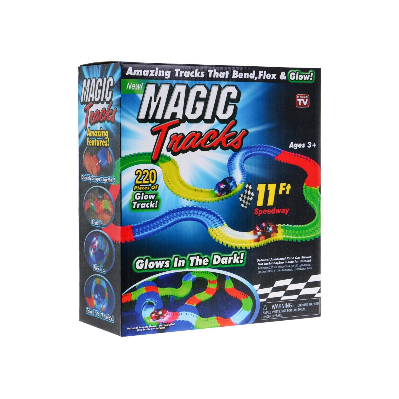 Závodní dráha noční světla GLOW TRACK