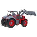 Rýpadlo traktor a přívěsem pro děti 3+ dálkové ovládání + pohyblivé prvky červená