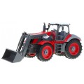 Rypadlový traktor a přívěsem pro děti 3+ dálkové ovládání + pohyblivé prvky červeno-zelená