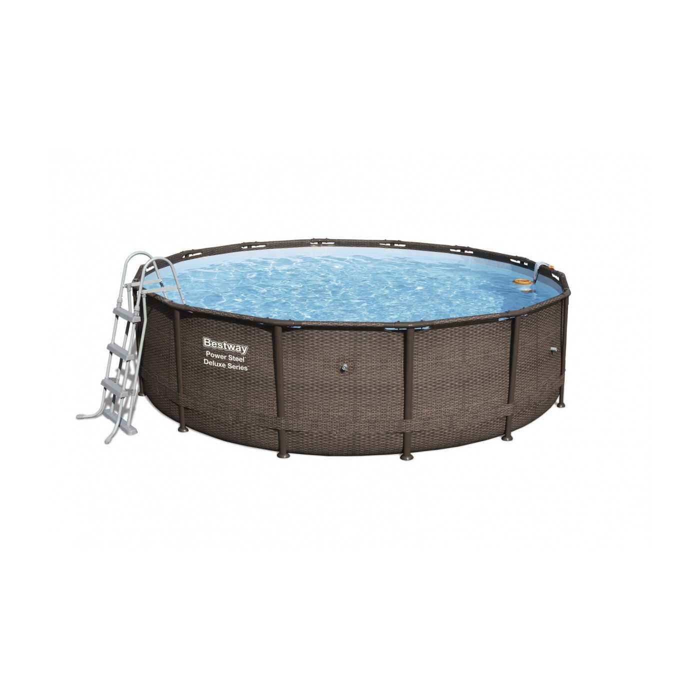 14ft ocelový bazén 427x107 cm Power Steel Deluxe Ratan S