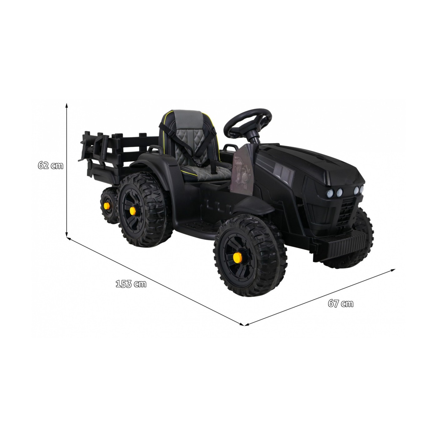 Přívěs Tractor Titanium Z černý