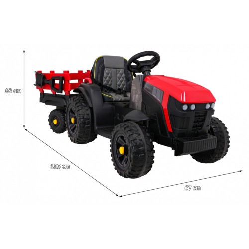 Traktor Titanium Z Trailer červený