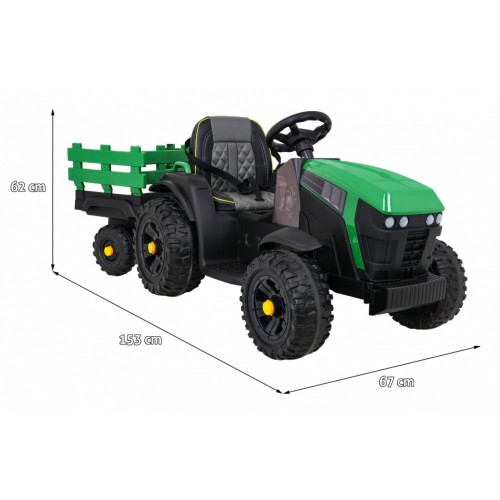 Traktor Titanium Z přívěs zelený