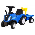 Traktor s přívěsem New Holland T7 Místo pro děti + Doplňky + Zvuky + LED