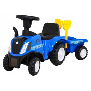 Traktor s přívěsem New Holland T7 Místo pro děti + Doplňky + Zvuky + LED