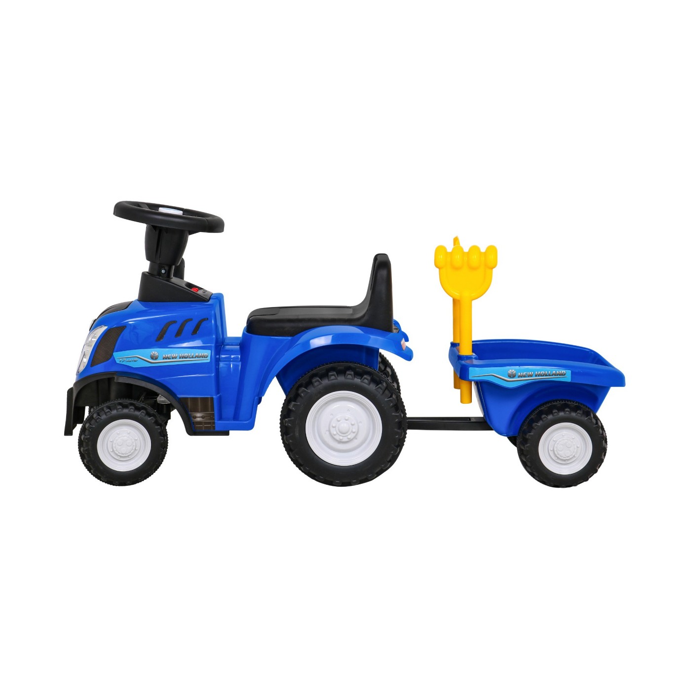 Traktor s přívěsem New Holland T7 Místo pro děti + Doplňky + Zvuky + LED