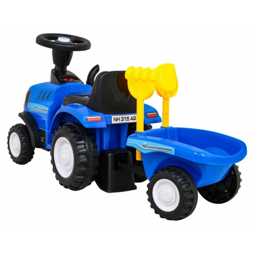 Traktor s přívěsem New Holland T7 Místo pro děti + Doplňky + Zvuky + LED