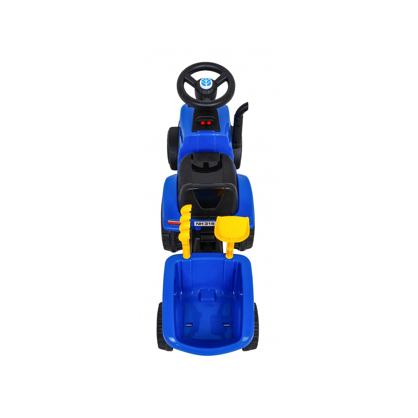 Traktor s přívěsem New Holland T7 Místo pro děti + Doplňky + Zvuky + LED