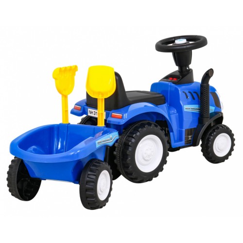 Traktor s přívěsem New Holland T7 Místo pro děti + Doplňky + Zvuky + LED