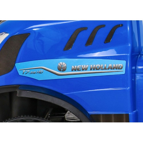 Traktor s přívěsem New Holland T7 Místo pro děti + Doplňky + Zvuky + LED