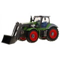 Rypadlový traktor a dětský přívěs 3+ dálkové ovládání + pohyblivé prvky zeleno-červená