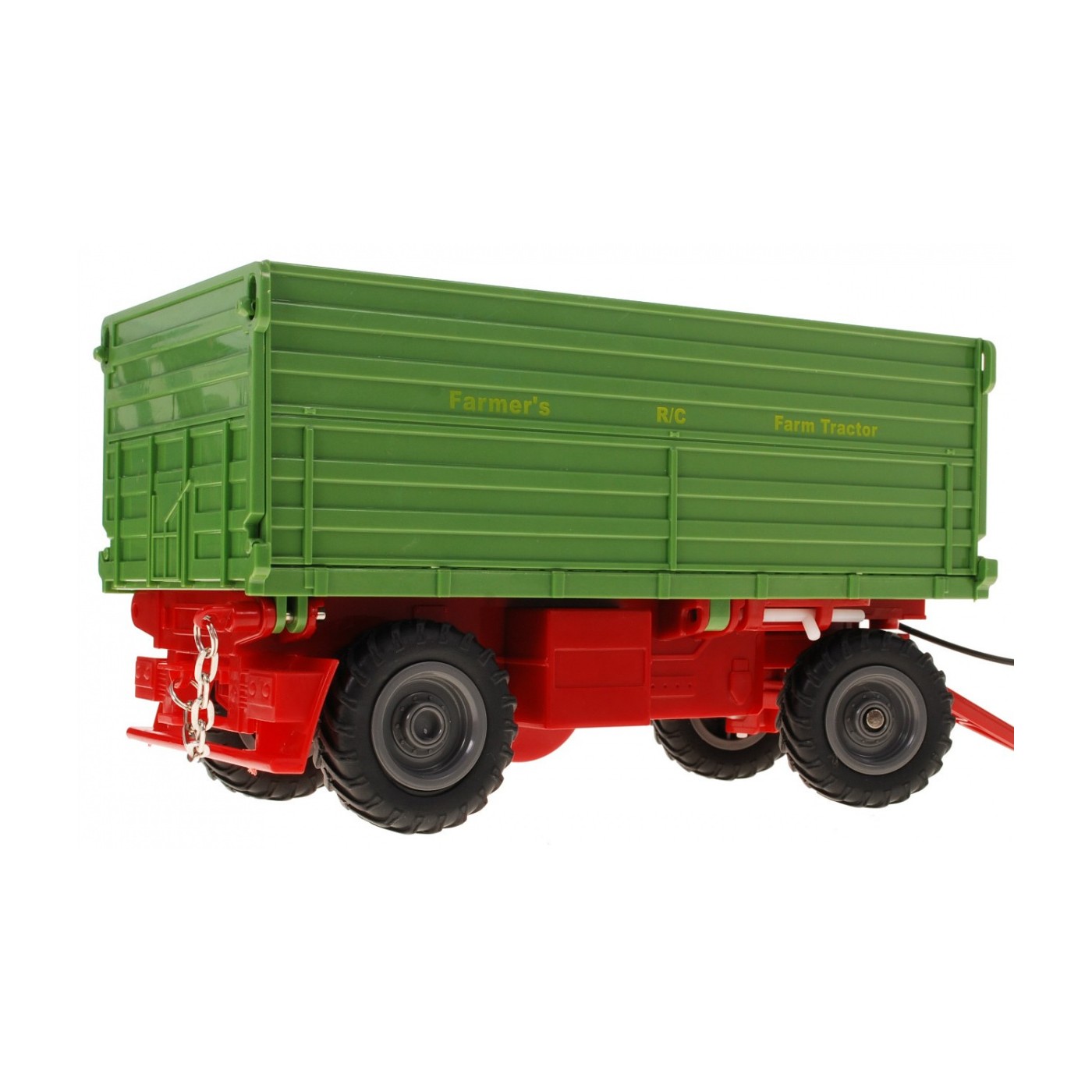 Bagr Traktor a dětský přívěs 3+ Dálkové ovládání + Pohyblivé kusy Zelená