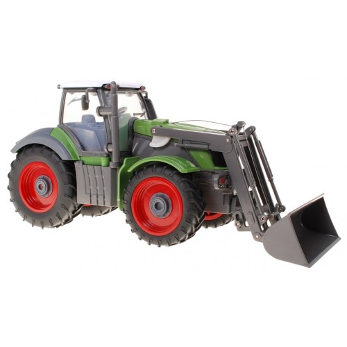 Bagr Traktor a dětský přívěs 3+ Dálkové ovládání + Pohyblivé kusy Zelená