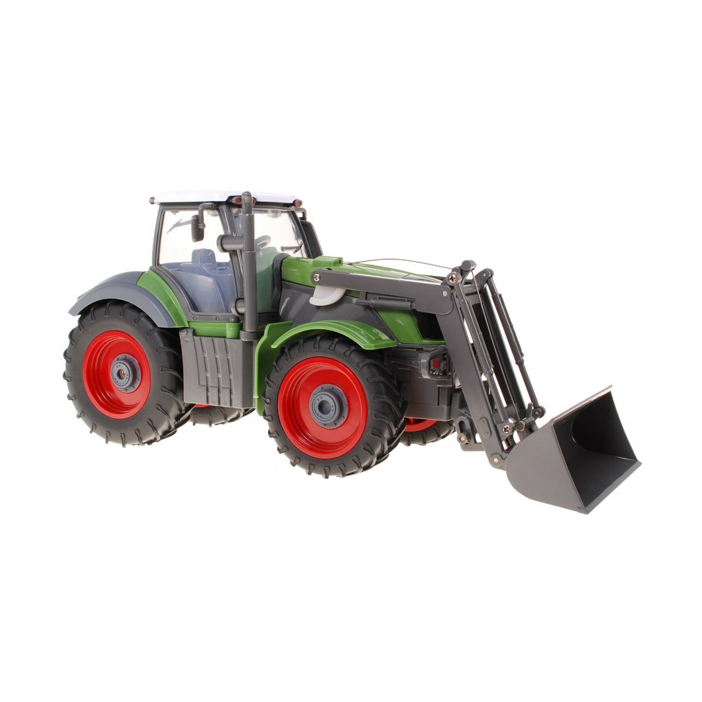 Bagr Traktor a dětský přívěs 3+ Dálkové ovládání + Pohyblivé kusy Zelená