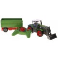 Bagr Traktor a dětský přívěs 3+ Dálkové ovládání + Pohyblivé kusy Zelená