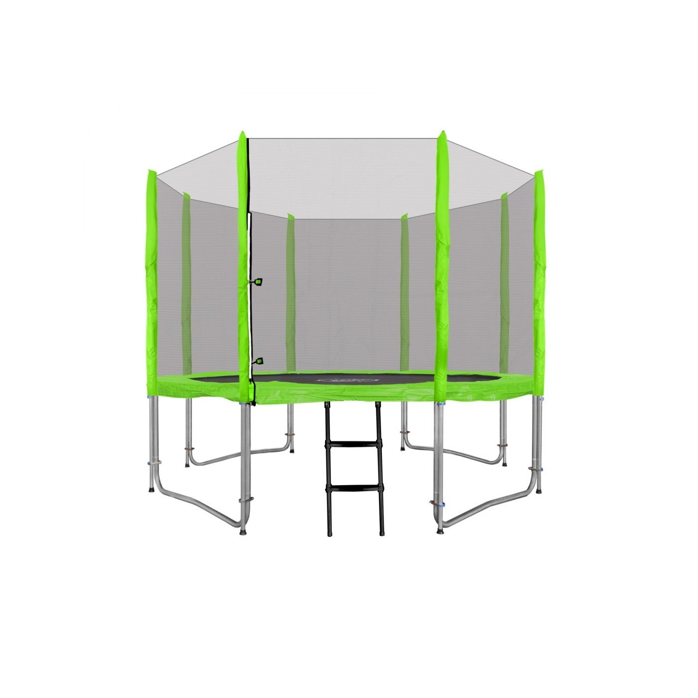 SkyRamiz 305 cm 10 stop dětská zahradní trampolína zelená + příslušenství