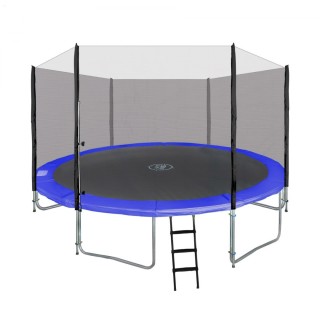 SkyRamiz 366 cm 12 stop dětská zahradní trampolína modrá + příslušenství