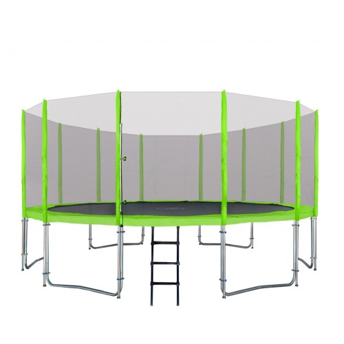 SkyRamiz zahradní trampolína 487 cm 16 stop dětská zelená + příslušenství