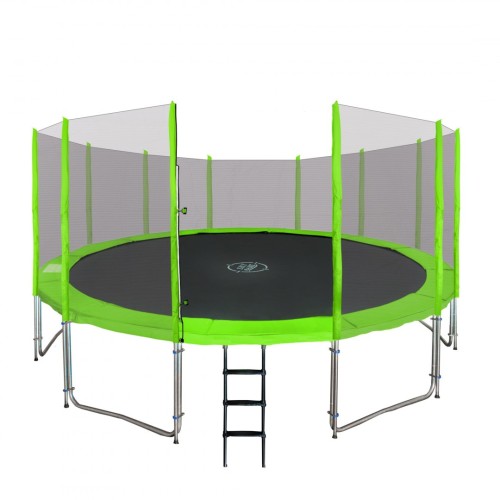 SkyRamiz zahradní trampolína 487 cm 16 stop dětská zelená + příslušenství