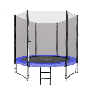 Dětská zahradní trampolína SkyRamiz 244 cm 8 stop modrá + příslušenství
