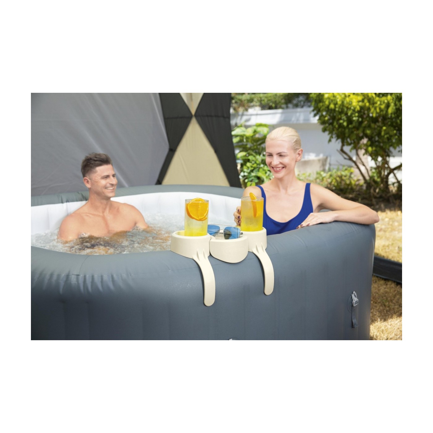 Držák na nápoje do vířivky BESTWAY Lay-Z-Spa Jacuzzi + 2 přihrádky + zásobník