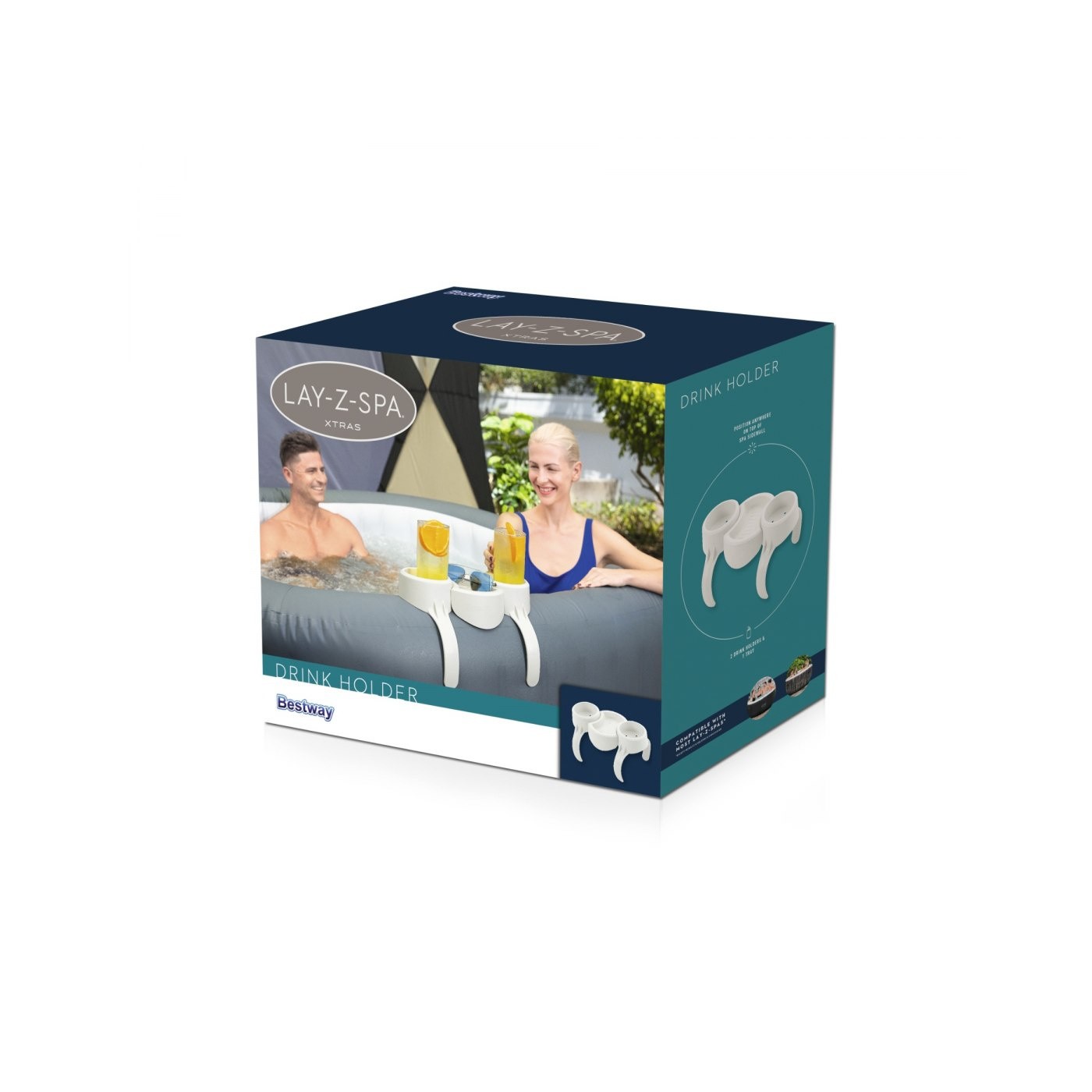 Držák na nápoje do vířivky BESTWAY Lay-Z-Spa Jacuzzi + 2 přihrádky + zásobník