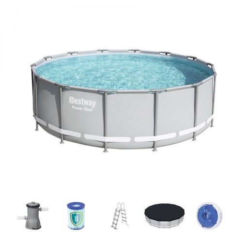14ft ocelový bazén 427x122 cm POWERSteel 6v1 BESTWAY