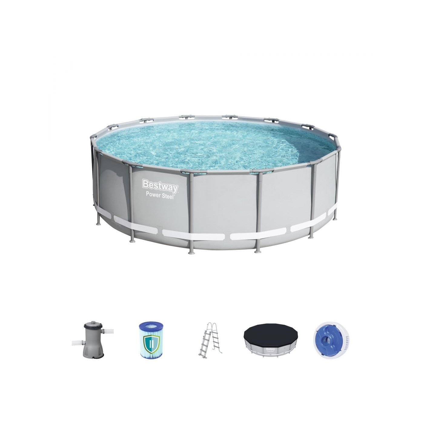 14ft ocelový bazén 427x122 cm POWERSteel 6v1 BESTWAY