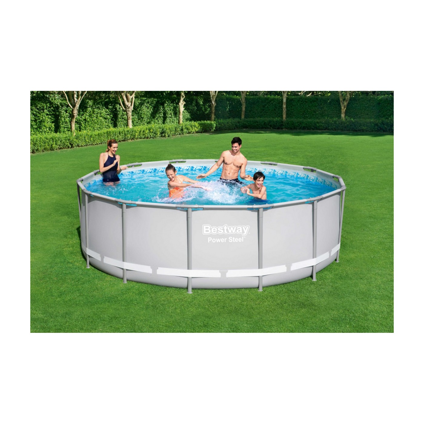 14ft ocelový bazén 427x122 cm POWERSteel 6v1 BESTWAY