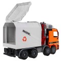 Dětský popelářský vůz 3+ Pohyblivé prvky + Kontejner + Nauka o ekologii