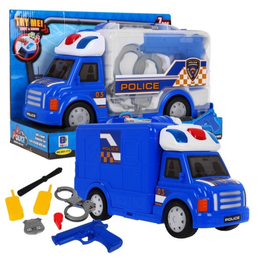 Kufřík policjení vůz s doplňky