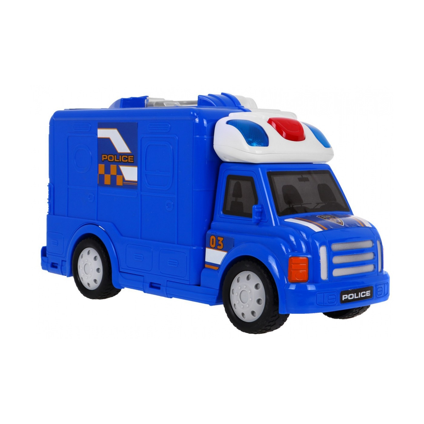 Kufřík policjení vůz s doplňky