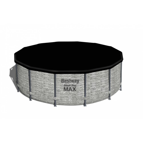 Steel Pro MAX Rack bazén 427x122 imitace kamene 14 stop BESTWAY 5v1 + příslušenství