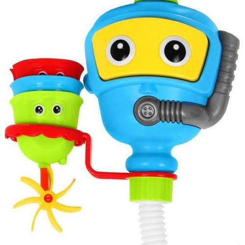 Dětská sprcha 18m+ zábavný potápěč + vodní pumpa + 3 hrníčky