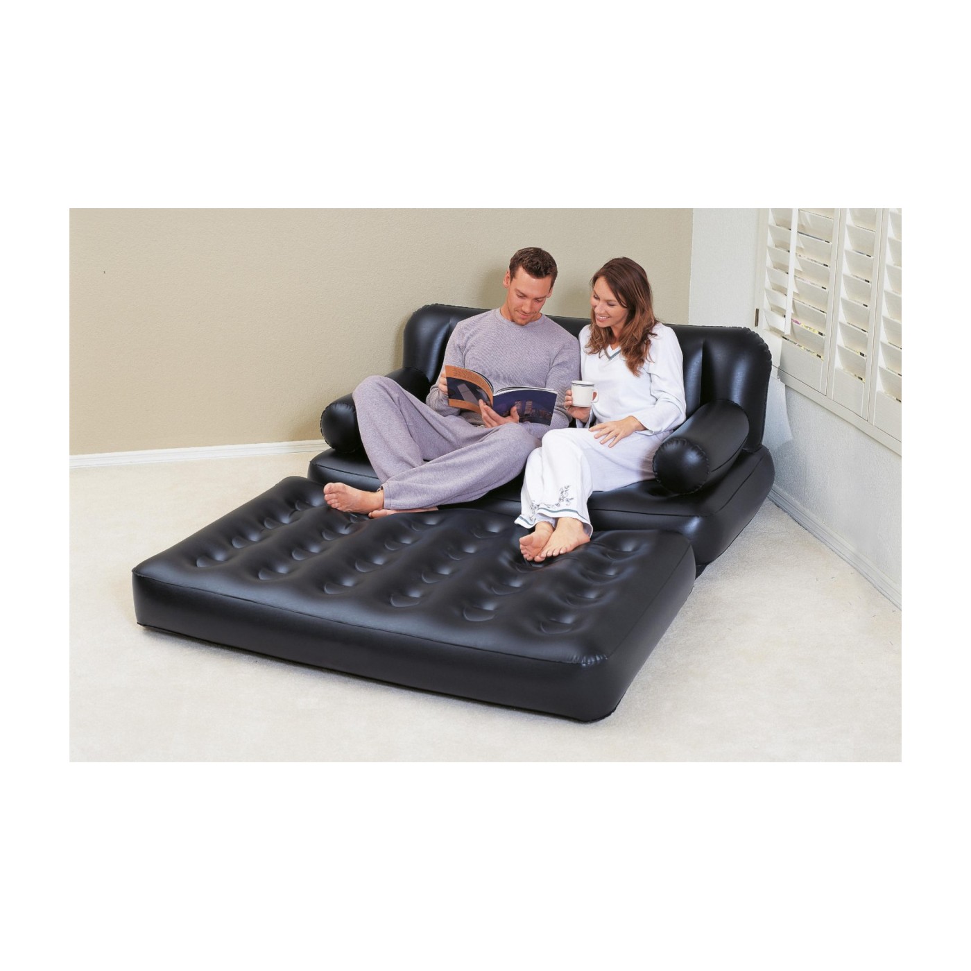 Multifunkční rozkládací pohovka 188 152 64 cm BESTWAY