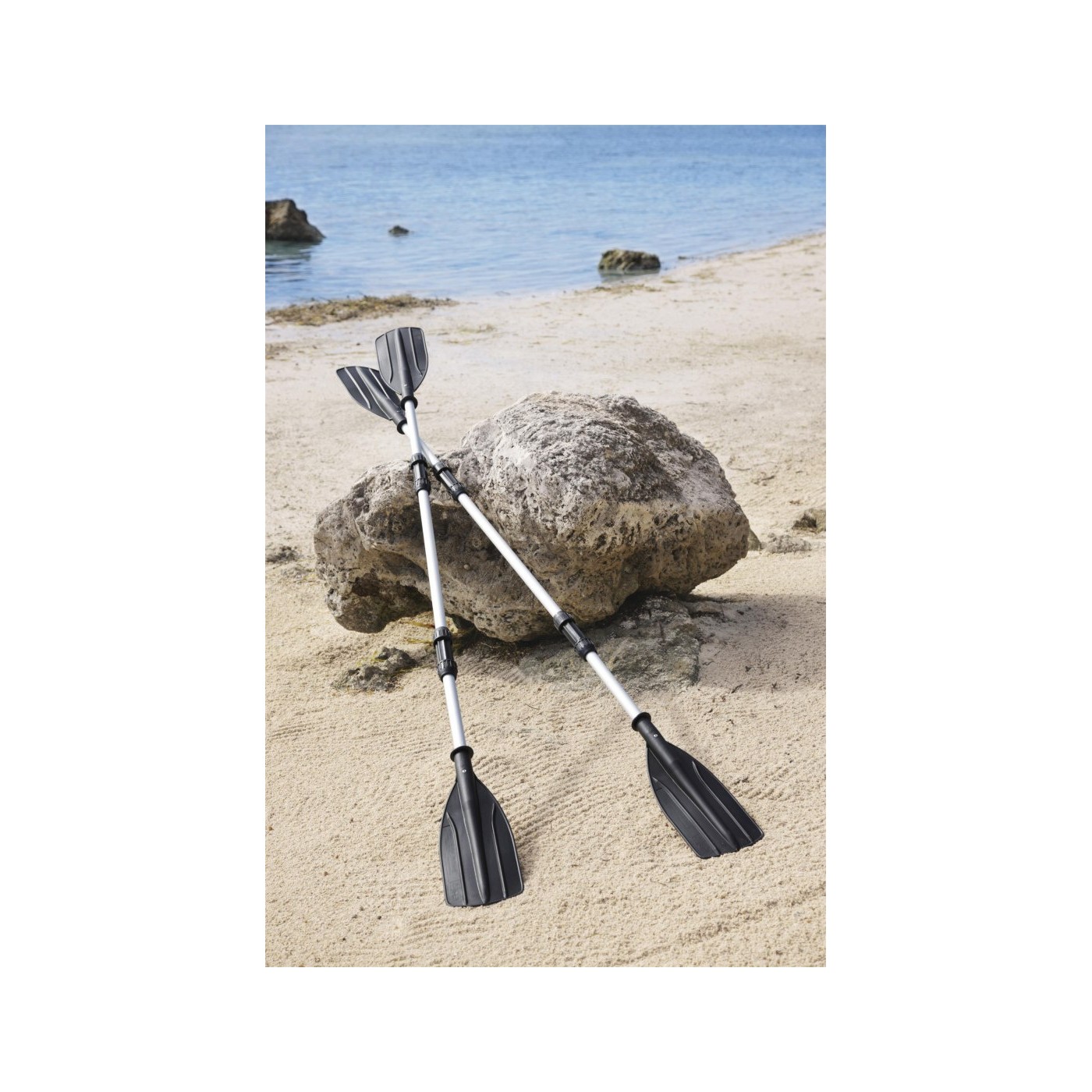 Dvojitá hliníková plavecká pádla 2v1 BESTWAY 145 cm/218 cm