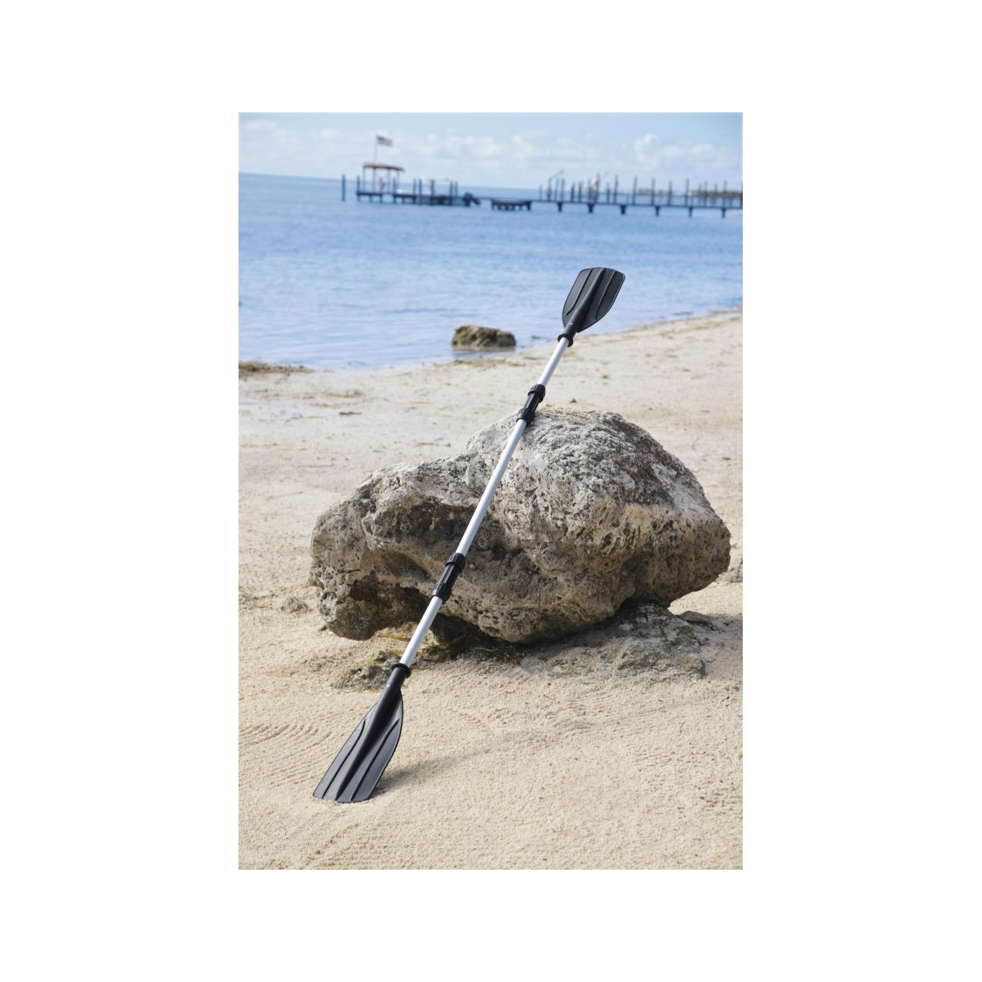 Dvojitá hliníková plavecká pádla 2v1 BESTWAY 145 cm/218 cm