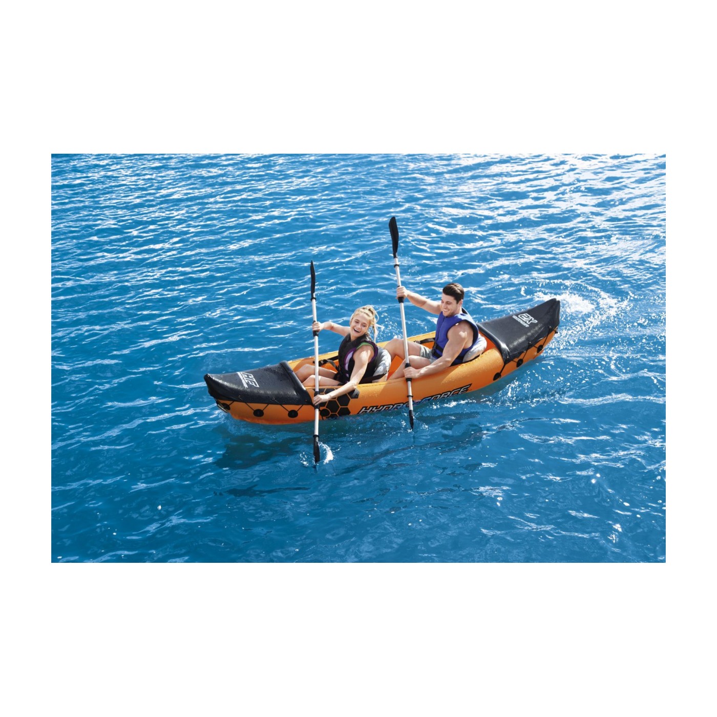 Dvojitá hliníková plavecká pádla 2v1 BESTWAY 145 cm/218 cm