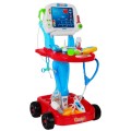 Vozík malého lékaře s EKG dětí 3+ EKG panel + stetoskop + teploměr + 17 el. Zvuky světla