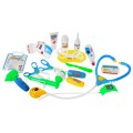 Vozík malého lékaře s EKG dětí 3+ EKG panel + stetoskop + teploměr + 17 el. Zvuky světla