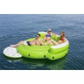 Plavecký ostrov Kick Back pro 5 osob BESTWAY 275x255x65cm + Podesta + 5 držáků na nápoje