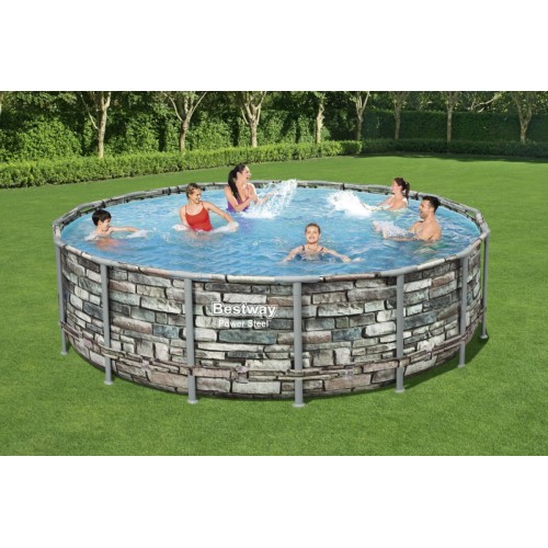 Ocelový bazén 16 FT 488 x 122 cm Power Steel BESTWAY