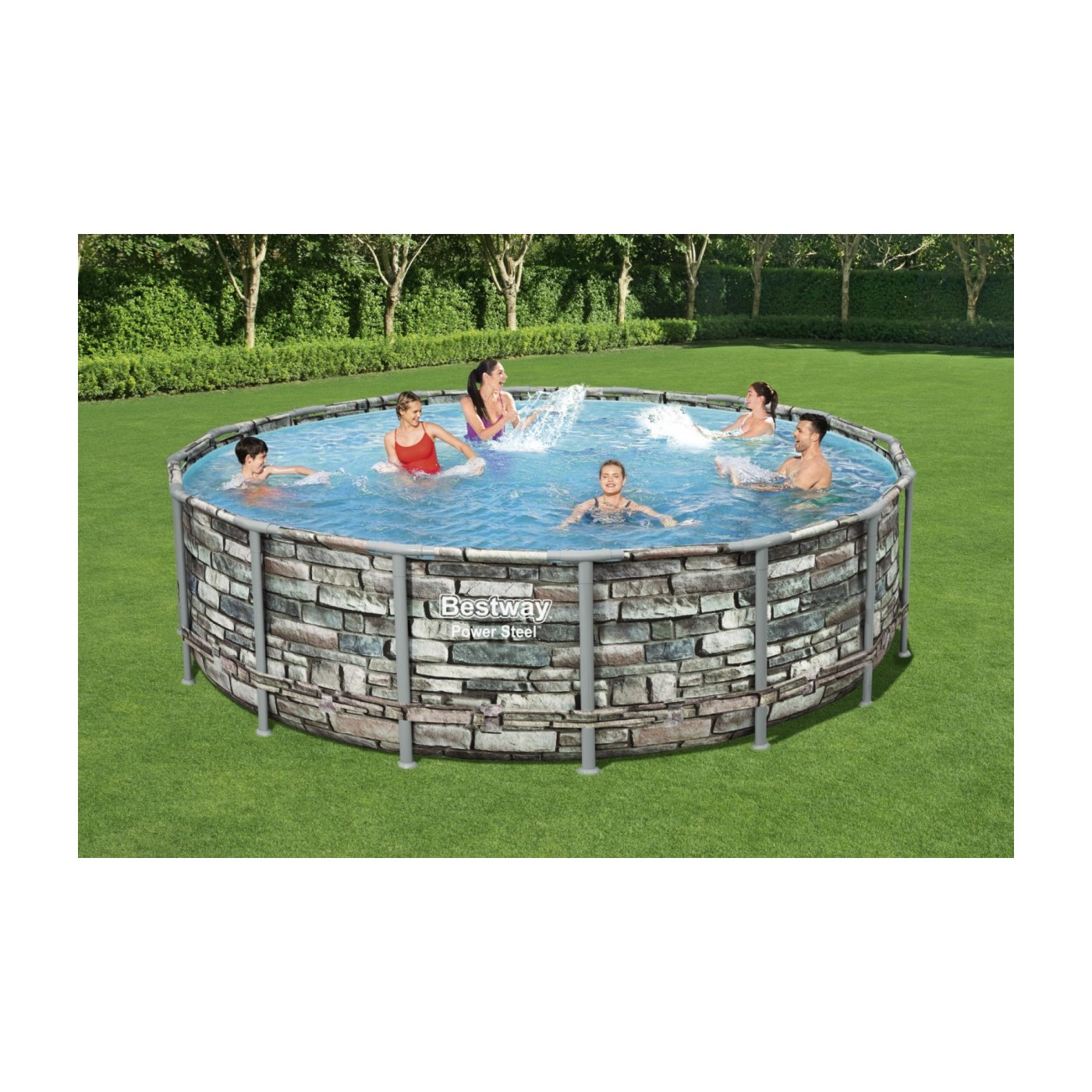 Ocelový bazén 16 FT 488 x 122 cm Power Steel BESTWAY