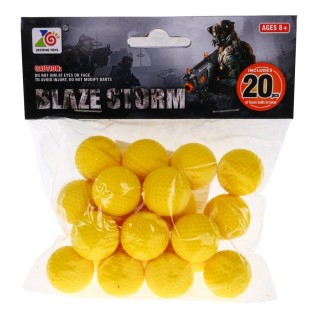 Sada 20 pěnových kuliček munice pro zbraně Blaze Storm náboje pro děti 8+